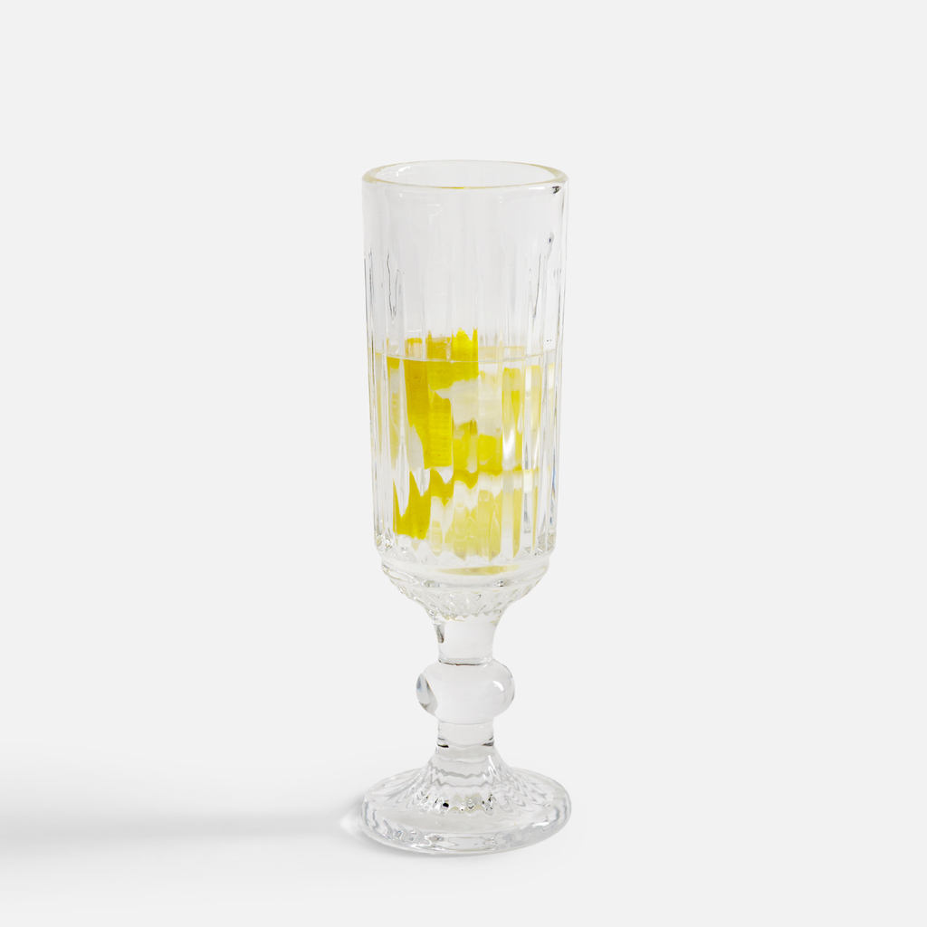 Vrúbkovaný pohár na šampanské 150 ml