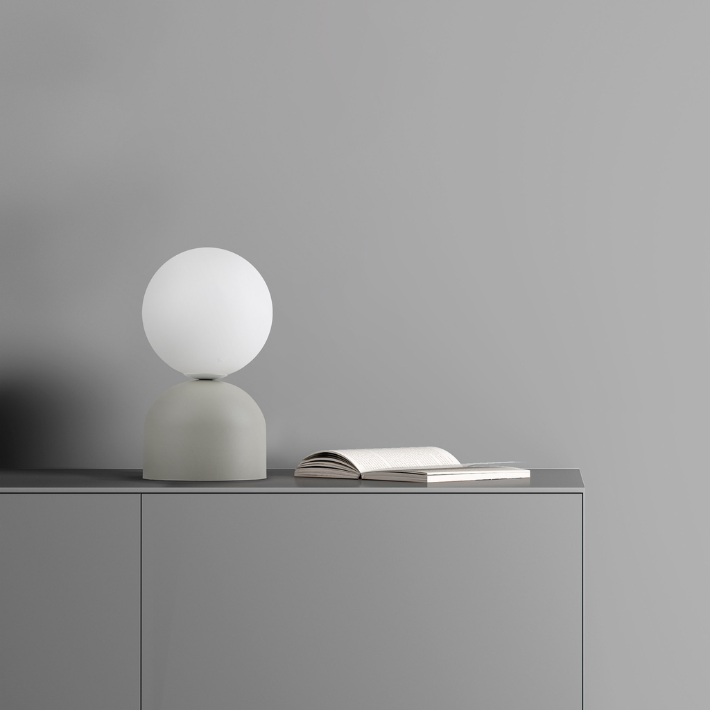 Stolná lampa s béžovým podstavcom MIKI