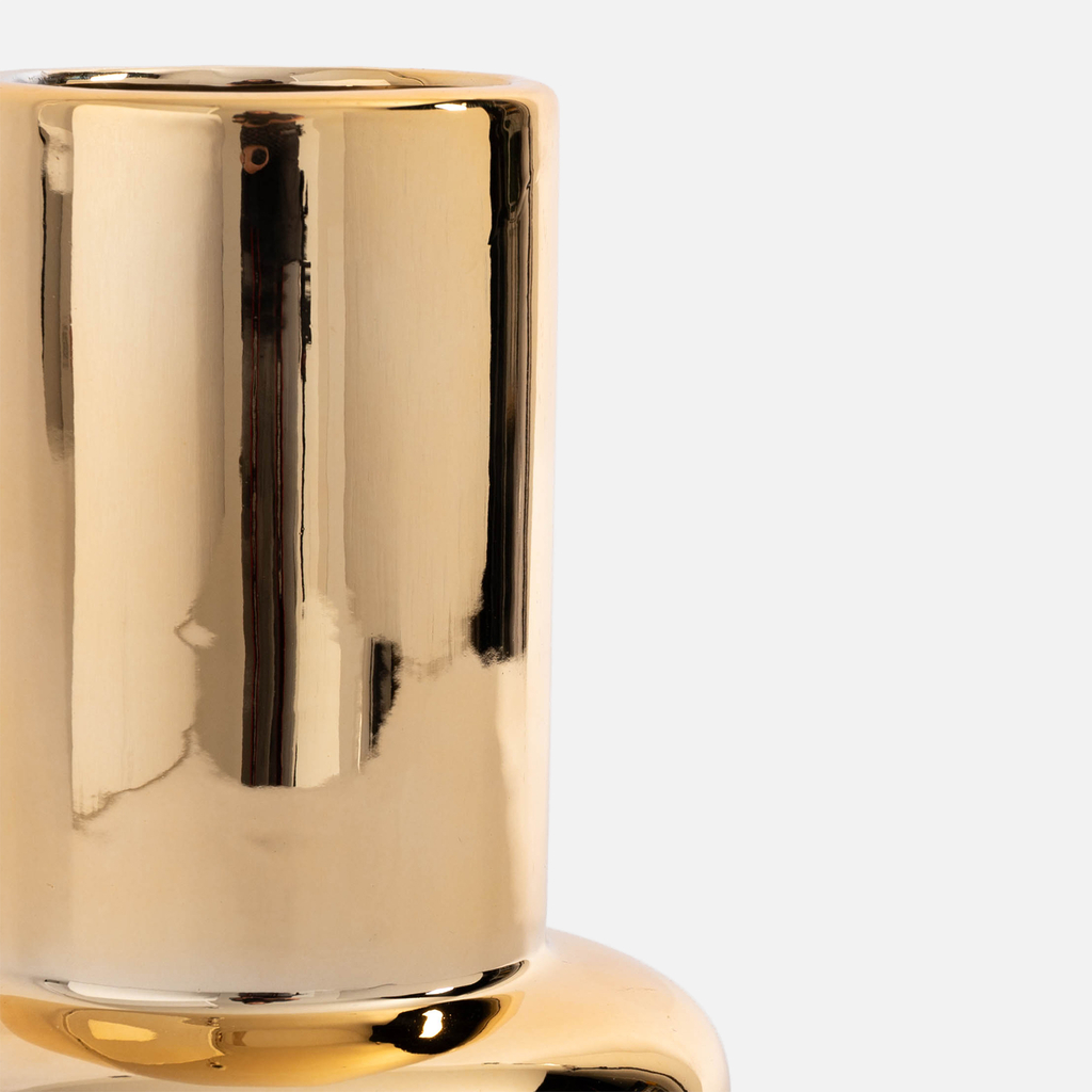 Moderná váza zlatá 20 cm