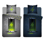 Detské obliečky so svietiacim efektom FLUO BATÉRIA 160x200 cm