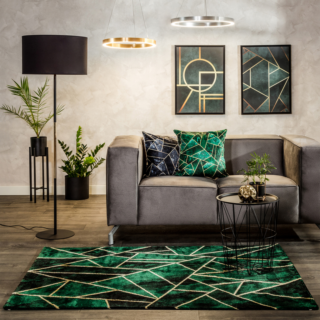 LED luster na lanku zlatá CARLO 60 cm