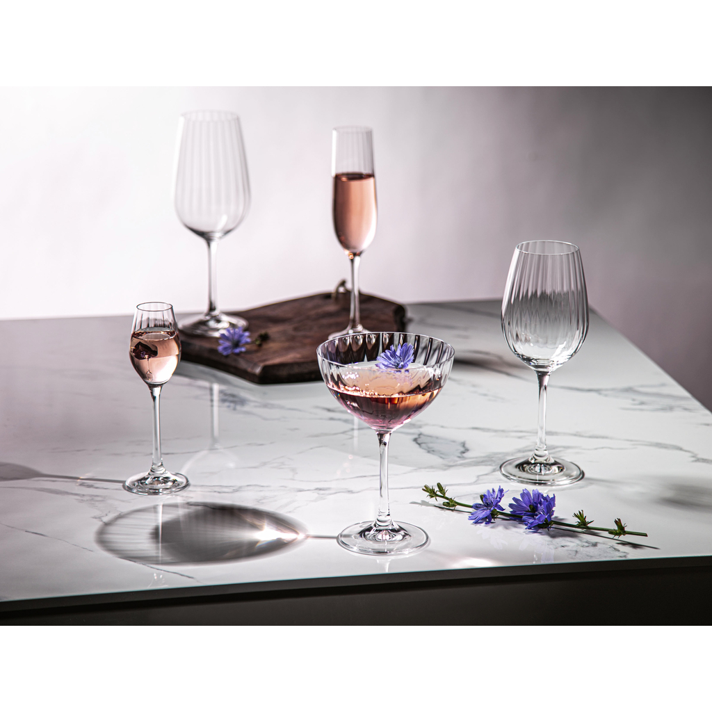 Sada 6 pohárov na šampanské WATERFALL 190 ml