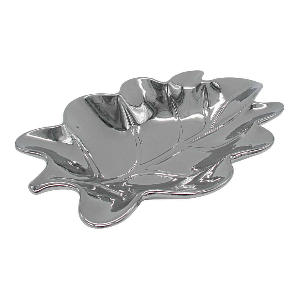 Keramická dekoratívny tanier LIST 25,5 cm