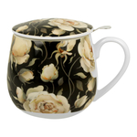 Hrnček súdok s varičom ENGLISH ROSES BLACK 430 ml