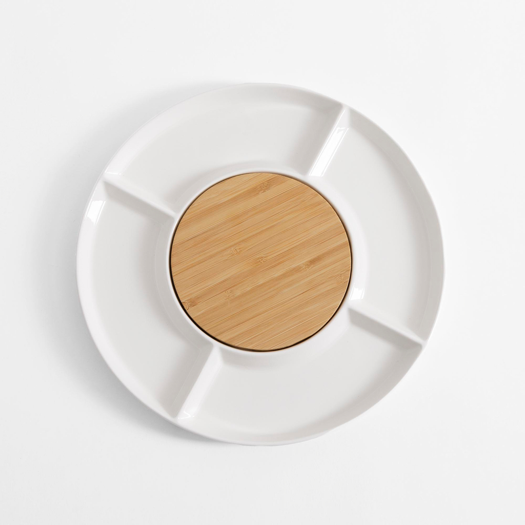 Servírovací tanier s bambusovou doskou