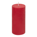 Červená sviečka RUSTIC 6,5x14 cm