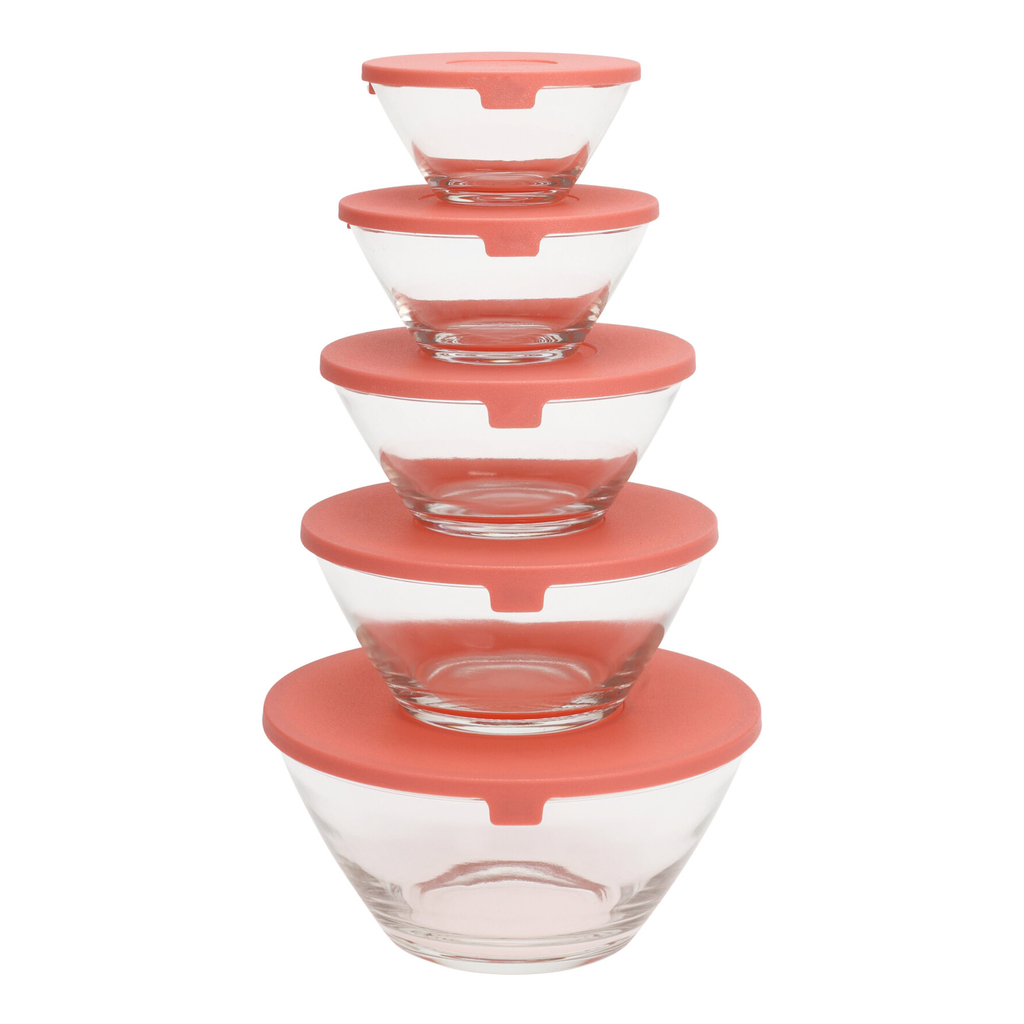 Súprava 5 misiek s viečkami MIX