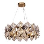 Luster na lanku glamour zlatý 6xE14 TIARA 50 cm