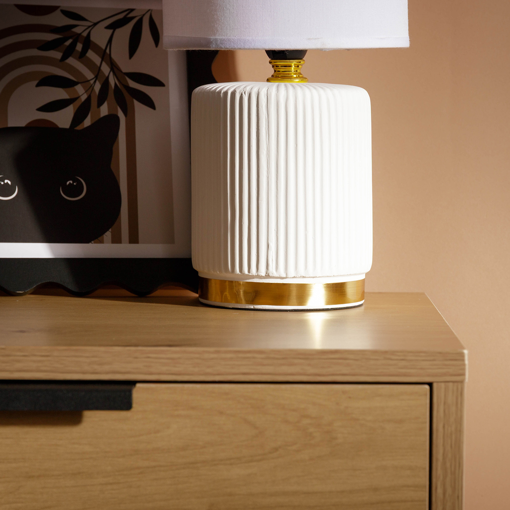 Stolová nočná lampa biela 27,5 cm