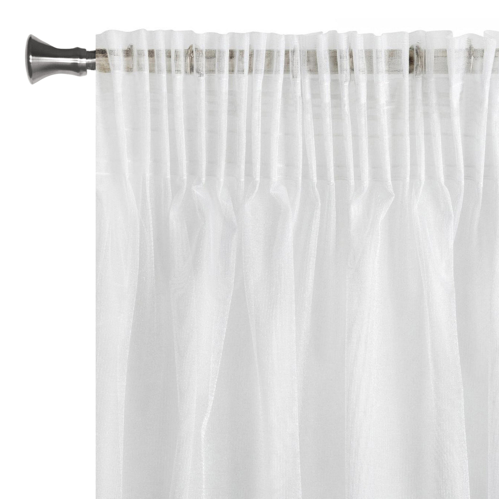 Záclona ESEL do obývacej izby na páske biela 135x270 cm