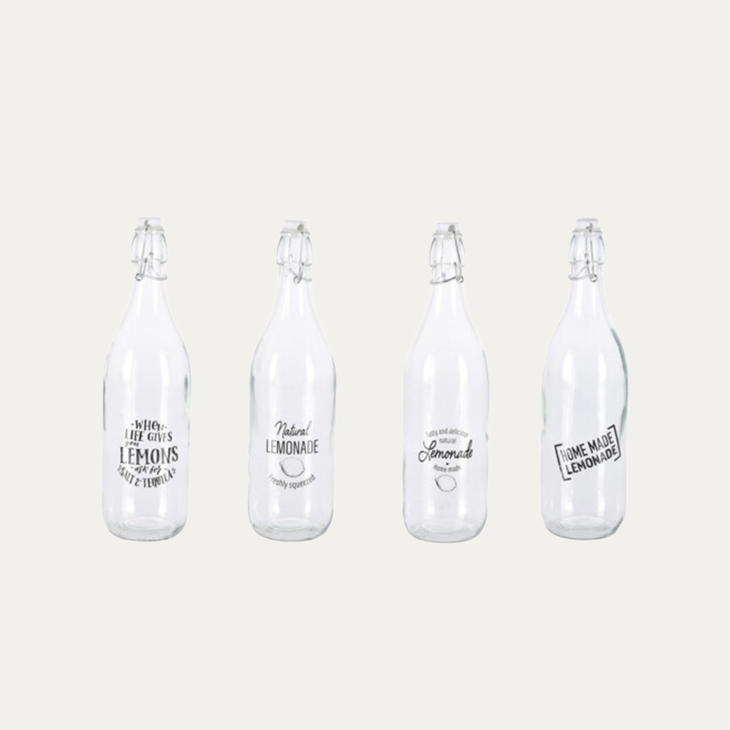 Fľaša so zátkou 1l MIX