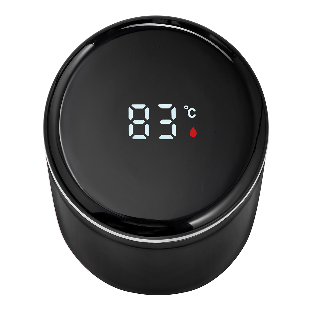 Termofľaša INDI s ukazovateľom teploty čierna