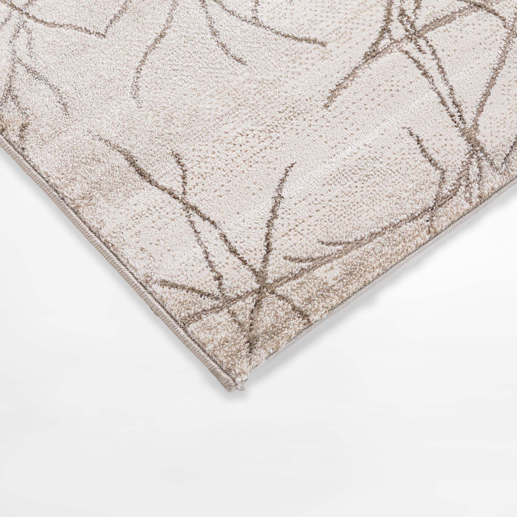 Koberec so vzorom konárov SPAZZIO, krémový, 120x170 cm