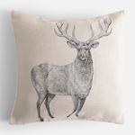 Dekoračná obliečka na vankúš s jeleňom MOLLIE 45x45 cm