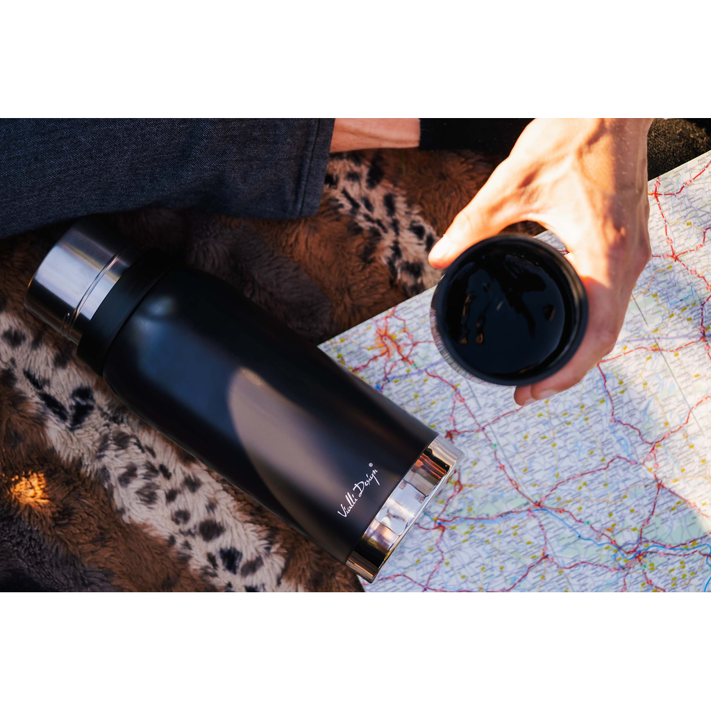 Termoska s 2 hrnčekmi grafit FUORI 1 l