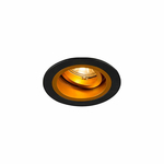 Halogénové podhľadové svietidlo CHUCK DL ROUND čierno-zlaté