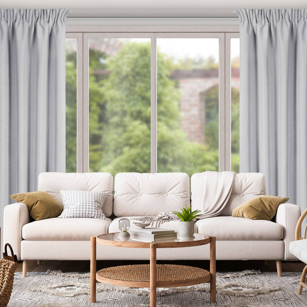 Záves na páske v oceľovej farbe SUZAN 135x270 cm