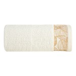 Krémový bavlnený uterák AGIS 70x140 cm