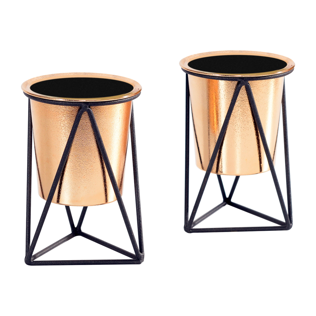 Sada 2 dekoračných obalov na črepník na 14,5 cm stojanoch