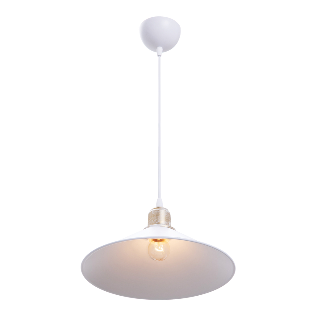 Závesné svietidlo MAYA biele, jedno samostatné