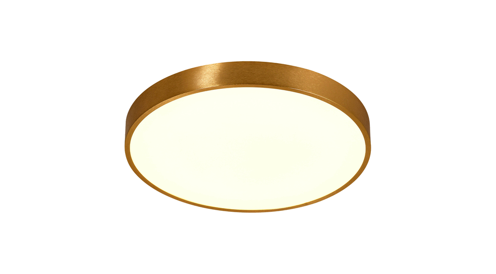 Stropné svietidlo LED okrúhle zlaté SIERRA 40 cm