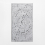Koberec vzor prierez stromu sivý MIRACLE 80x150 cm