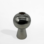 Moderná váza strieborná 20 cm