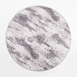 Retro koberec VISION, sivo-antracitový, okrúhly, 120 cm