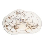 Servírovací tanier RETRO biely 45 cm