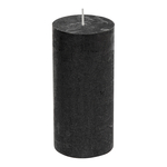 Čierna sviečka RUSTIC 6,5x14 cm
