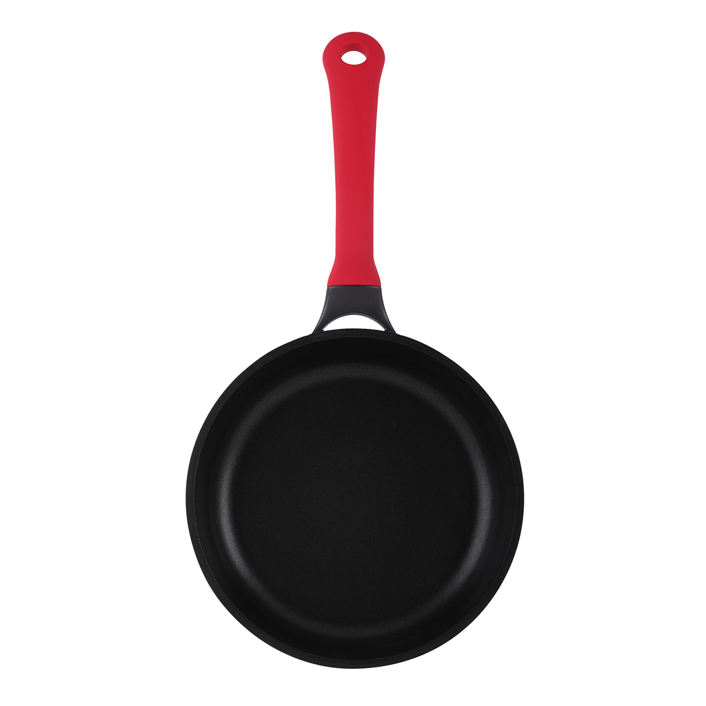 Indukčná panvica REVERO s červenou rukoväťou 24 cm