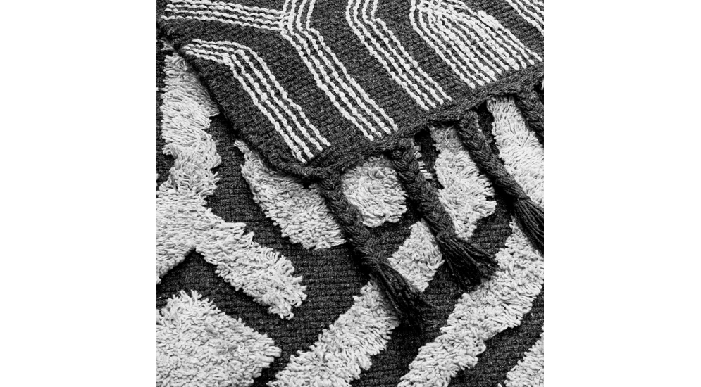 Bavlnený koberec SANTE so strapcami, biely 60x100 cm