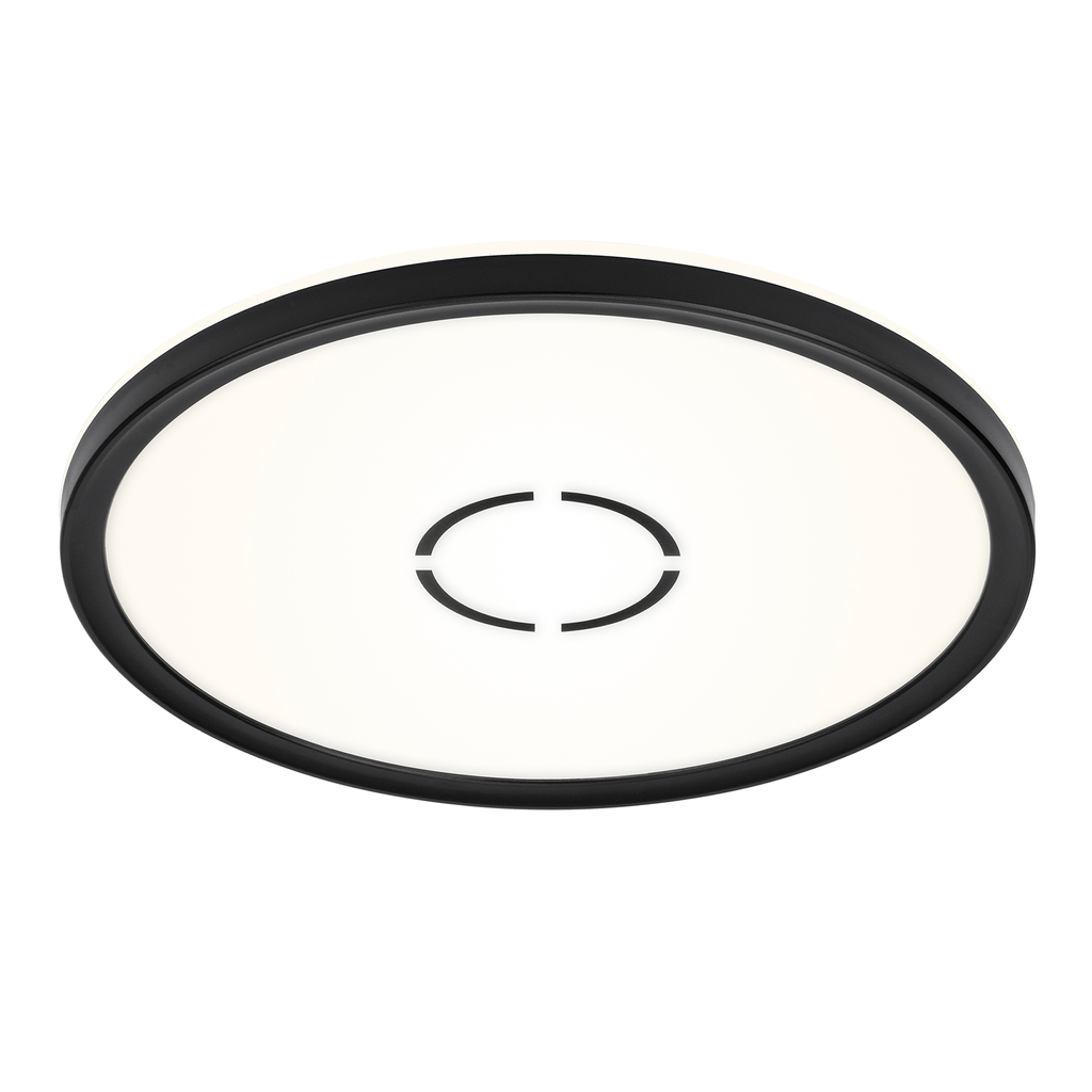 Stropná lampa LED kruh čierna FREE 29 cm