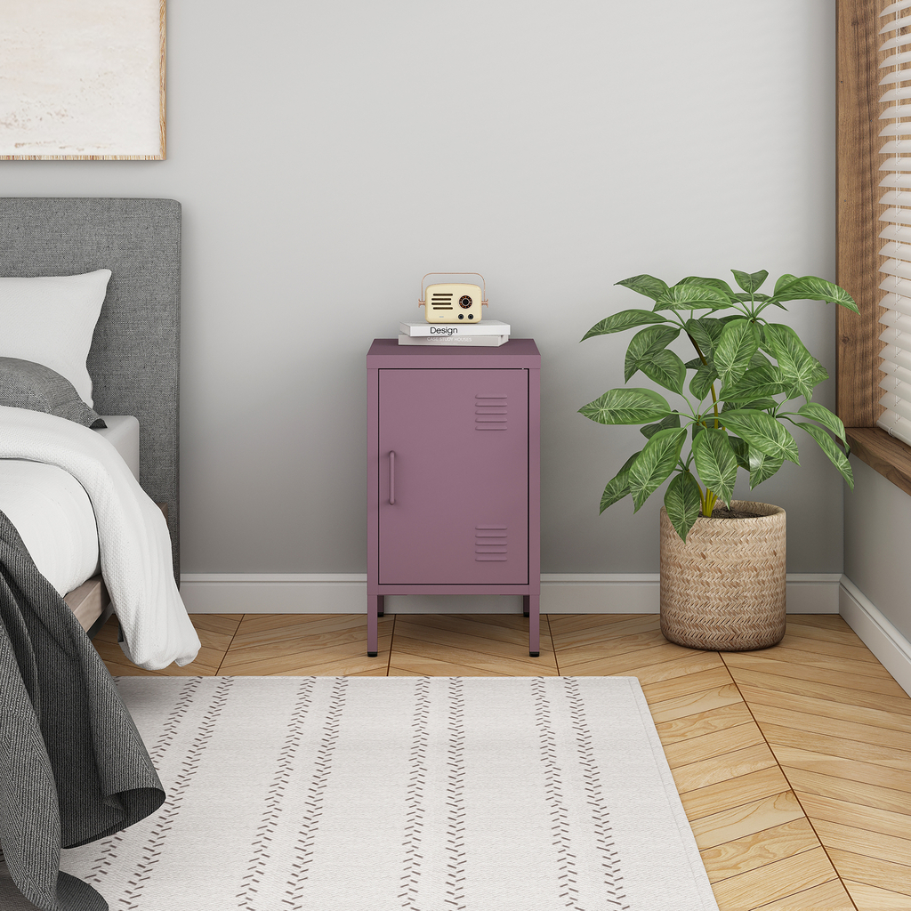 Nočný stolík SOLANS fialová