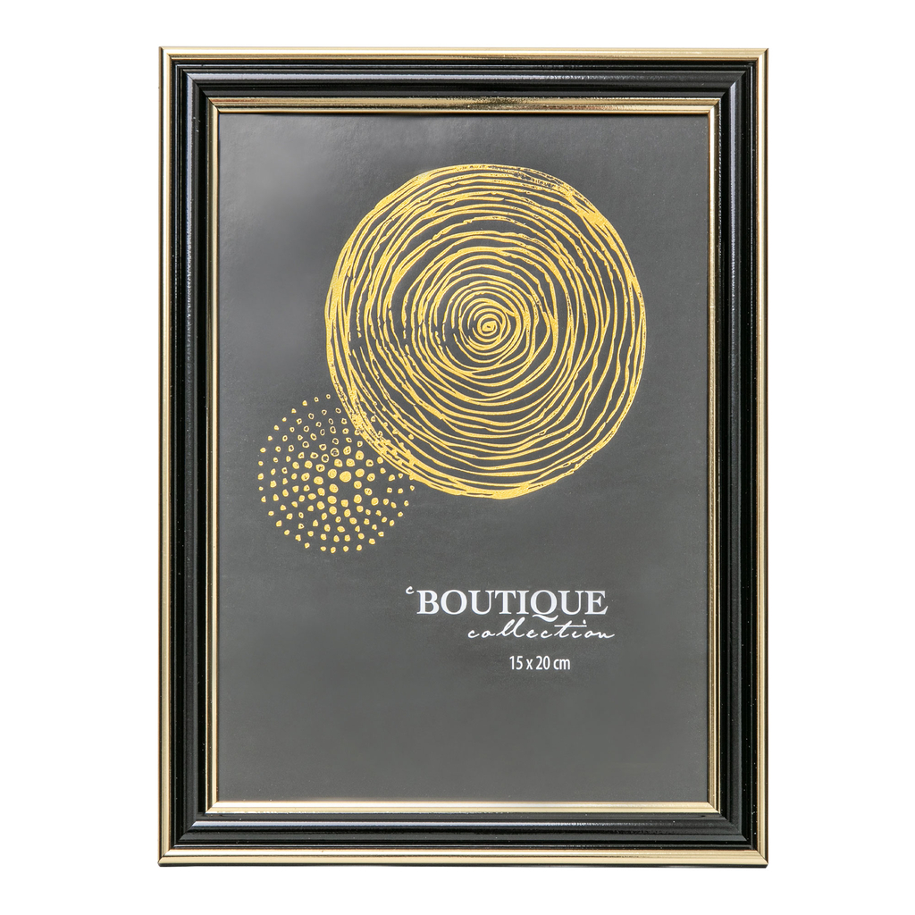 Fotorámik čierno-zlatý 17x22 cm