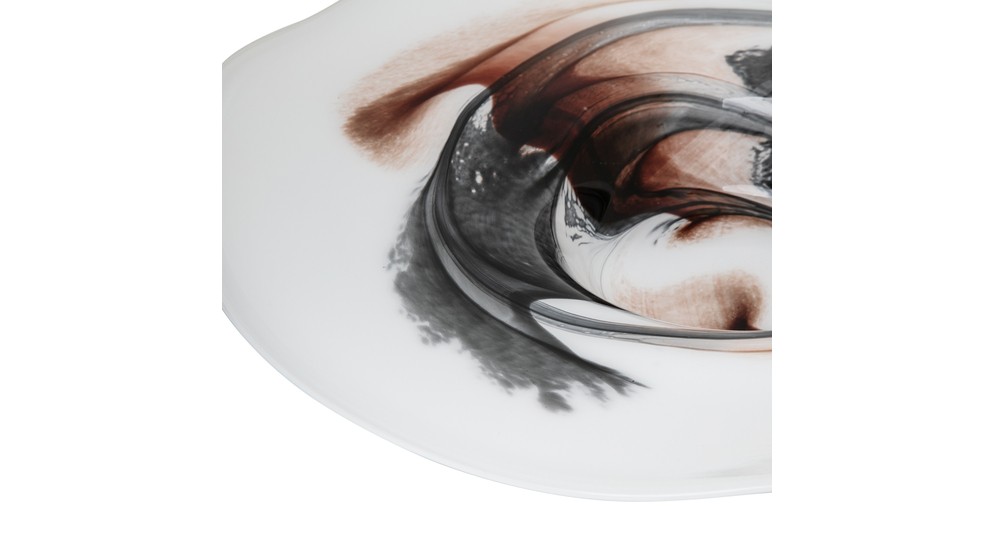 Dekoratívny servírovací tanier RETRO tehlovo červený 45 cm