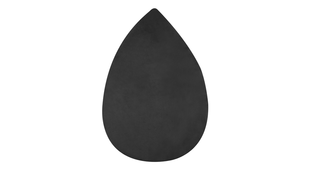 Dekoračný vankúš čierny LEAF 47x30 cm