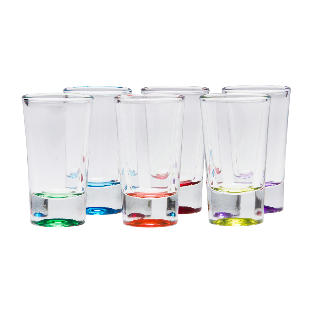 Súprava6 pohárikov na vodku 6 COLORS
