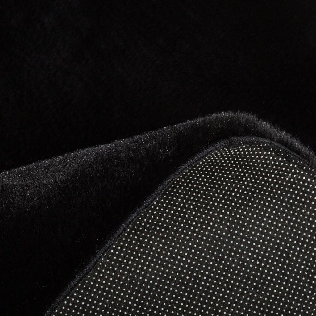 Okrúhly koberec RABBIT, čierny, 120 cm