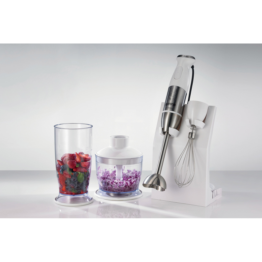 Ručný miešač s príslušenstvom GORENJE LIFE biely HBC806QW