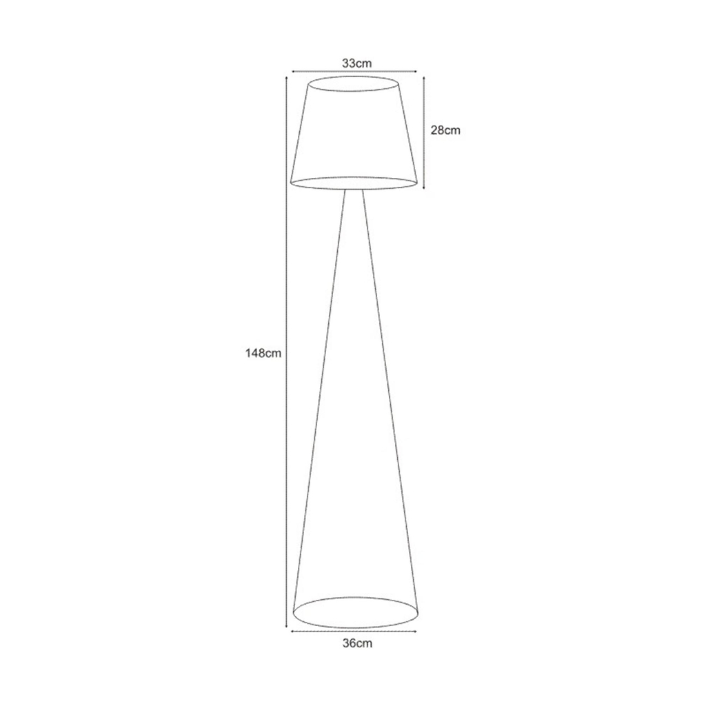 Stojacia lampa SOUL BLACK čierna