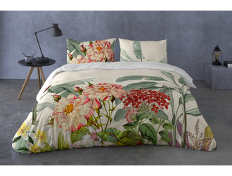 Bavlnená posteľná bielizeň s kvetinovým vzorom MIRELLECONTRA 160x200 cm