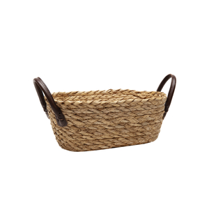Pletený uložný košík z morskej trávy 34x22x14 cm