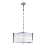 Chrómové závesné svietidlo MARMO 50 cm