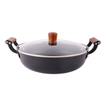 Liatinový hrniec FERRO nízky, čierny 3,5 l