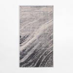Koberec s abstraktným vzorom KERY, sivý, 80x150 cm
