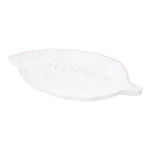 Dekoratívny tanier biely LIST 30 cm