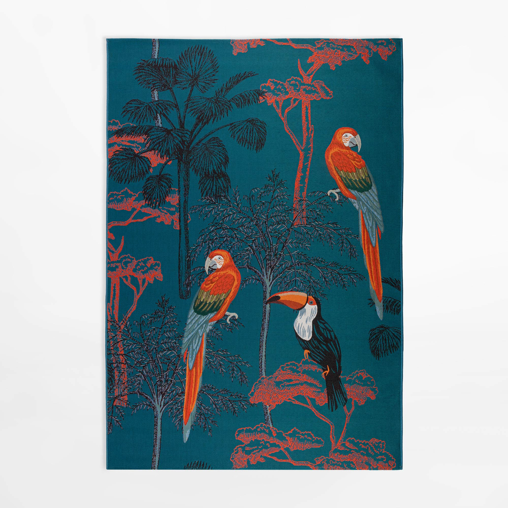 Koberec s papagájmi JUNGLE, 120x170 cm