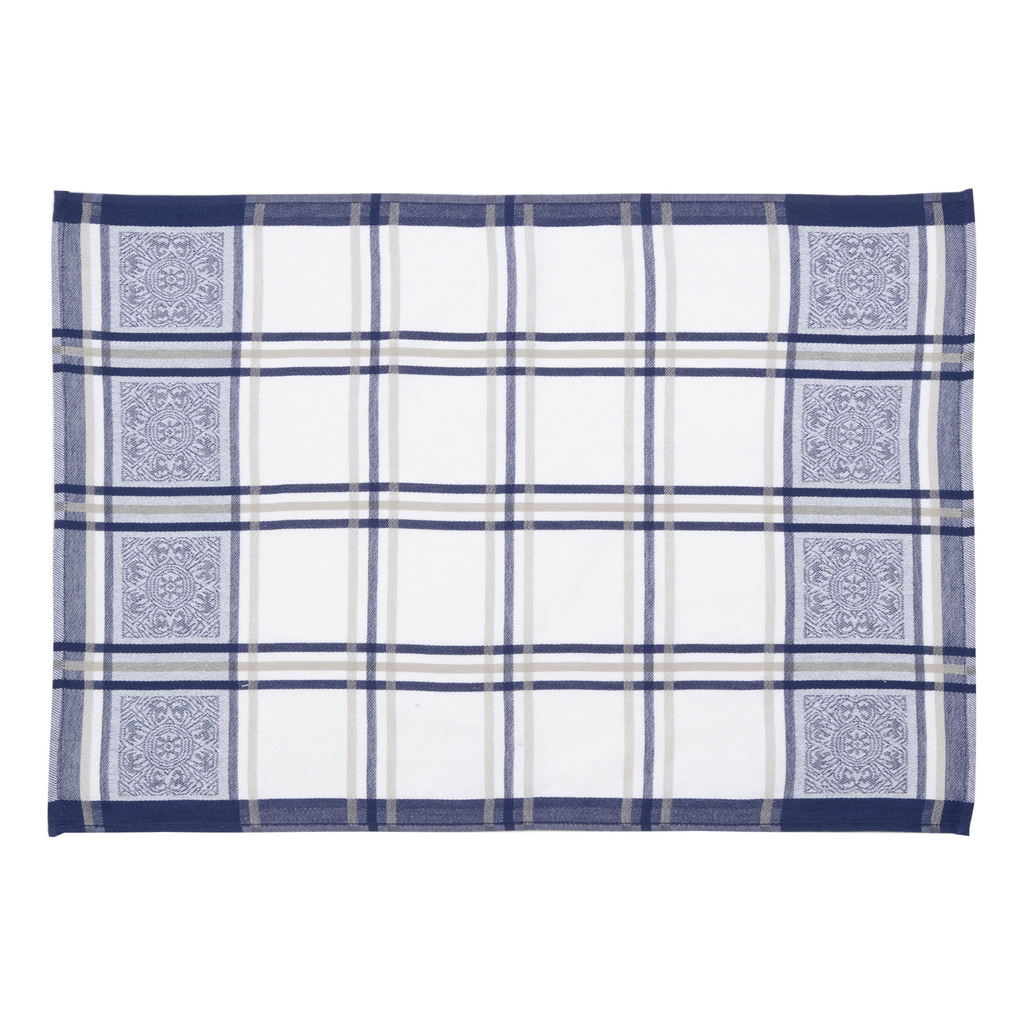 Kuchynská utierka MAJOLICA, tmavomodrá 50x70 cm