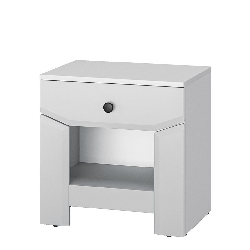 Nočný stolík biely TERNI 1S